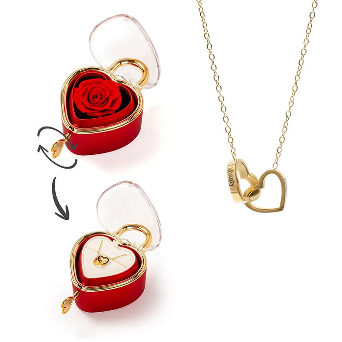 Milona Lås – Personligt halsband med rosbox – bild 1