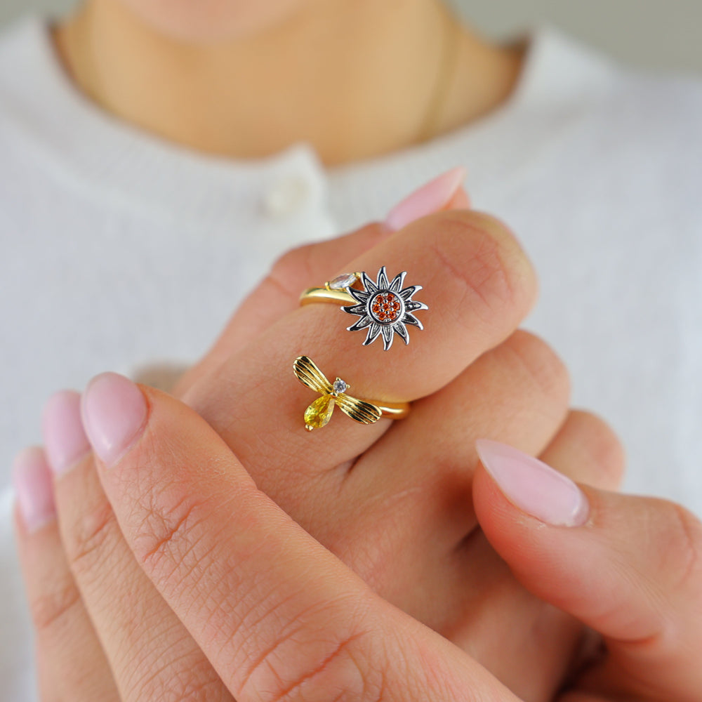 Bee & Bloom – Fidgetring
