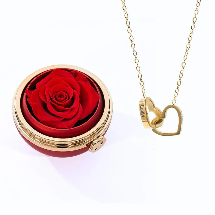 Milona Passion – Personligt halsband med rosbox – bild 1